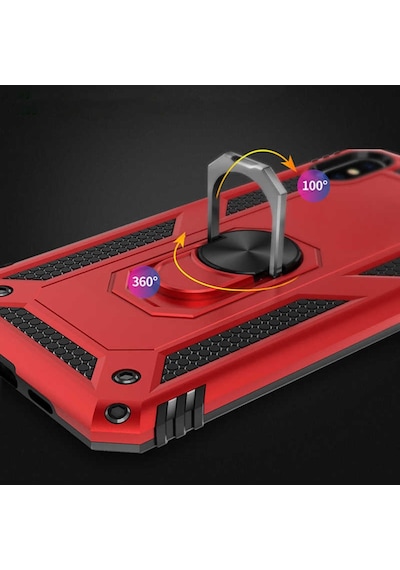 Xiaomi Mi 9 Yüzüklü Standli Vega Kilif Ekran Koruyucu 510330648