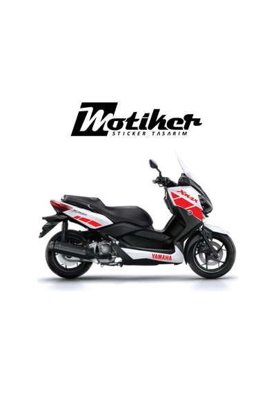 Yamaha Xmax 2015 Uyumlu Sticker Fire Red Edition Takım Sticker