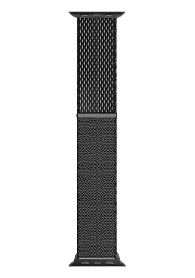 Watch 42mm Uyumlu Kordon Wiwu Wb501 Cloudflex Serisi Hasır Örgü Strap Kayış Siyah