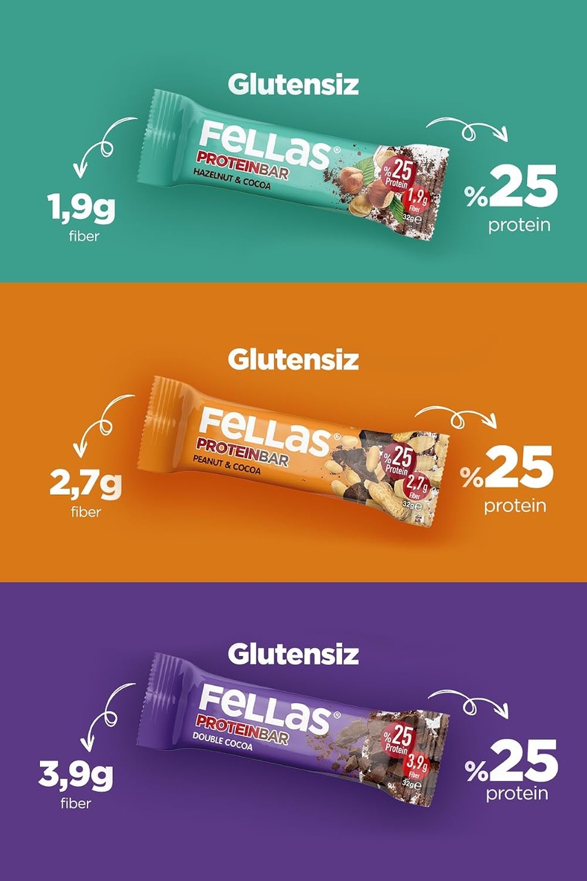 Tr Protein Bar, Karma Kutu 4 Çeşit , 32gr X 12 Adet 2 Paketi