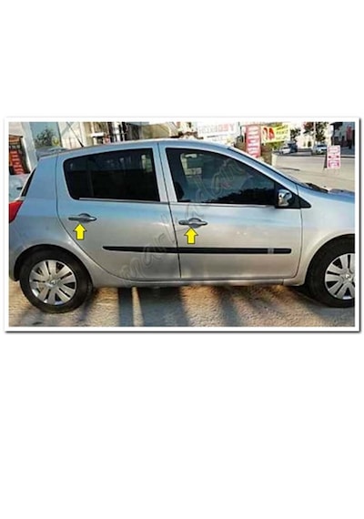 Woc Chrome Renault Clio 3 Hb Krom Kapı Kolu 2006-2011 4 Kapı Paslanmaz Çelik