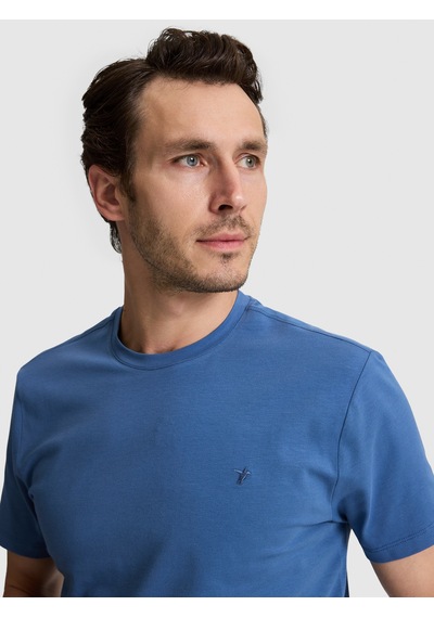 Cacharel Erkek İndigo Tişört Basic 50328373-vr028 Mavi
