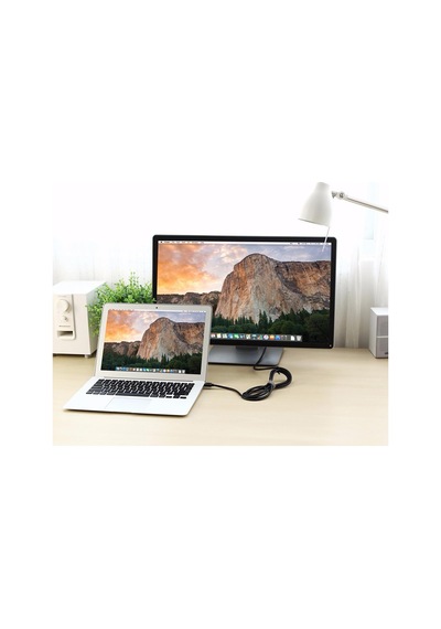 Ugreen 4K 60Hz / 2K 144Hz Mini DisplayPort to DisplayPort Dönüştürücü Kablo 1.5 Metre Siyah