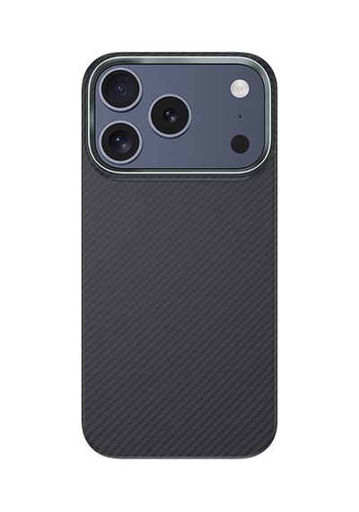 Apple iPhone Uyumlu 18 Pro Kılıf Karbon Fiber M-safeli Benks Armor Air Yüksek Kamera Çerçeve C1 600d Kevlar Siyah