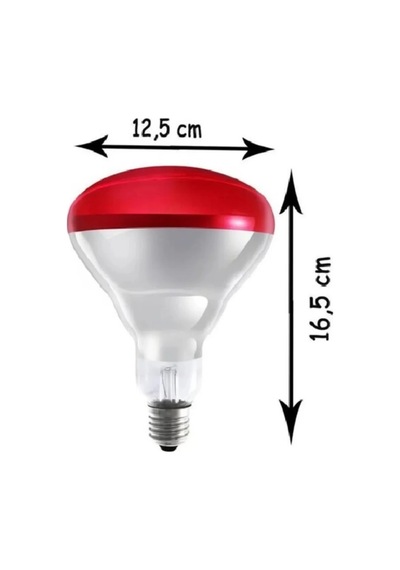 6 Adet 250w Kızılötesi Isıtıcılı Hayvan Isıtma Ve Kuluçka Lambası Kırmızı Işık E27 Kalın Duy Diğer