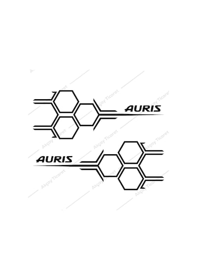 Auris Kapı Altı Sticker Toyota Auris Sticker Toyota Oto Sticker