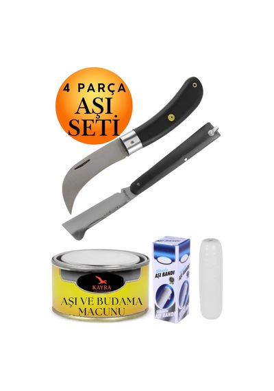 4'lü Set Profesyonel Eğri Uçlu Ve Düz Uçlu Bağ Aşı Bıçağı  , Kaliteli Bitki Aşı Macunu, Esnek Aşı Bandı Meyve Ağacı, Göz Kalem Aşısı, Fidan Aşılama Malzemeleri, Bahçe Tarım Budama Seti