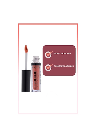 Note Cosmetique Le Volume Plump & Care Lipgloss Nemlendirici Dudak Parlatıcısı - 01 Happy Morning - Pembe