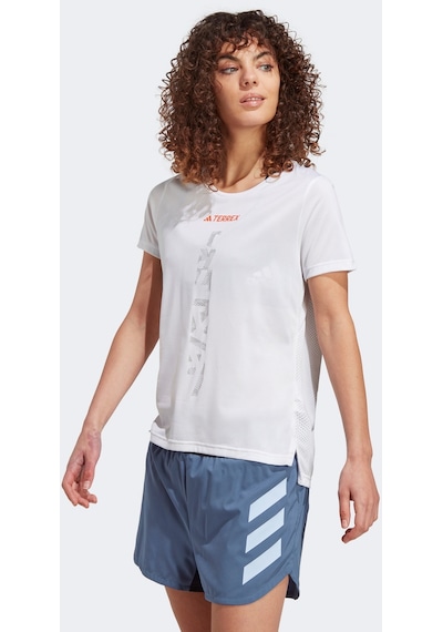 Adidas Terrex Agravic Trail Kadın Beyaz Koşu Tişörtü Ht9415 Beyaz