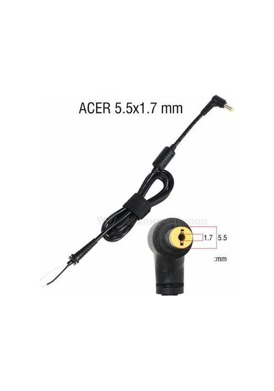 Acer Adaptör Tamir Kablosu Notebook Adaptör Tamir Kablosu 5.5 Mm 1.7 Mm Adaptör Tamir Kablosu