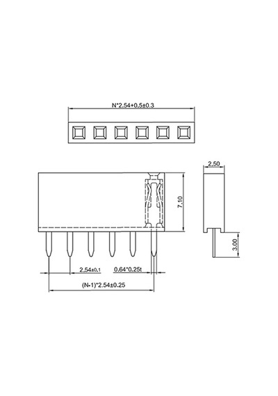 16 Pin Tek Sıra Dişi Header 180 Derece 1x16 Pin 2.54mm Soket Konnektör Breadboard Pcb Devre Bağlantı