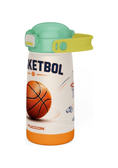 Puccon 420 Ml Yeşil Kahverengi Basketbol Baskılı Pipetli Erkek Çocuk Çelik Matara Suluk - 60027 Yeşil - Turuncu Puccon 420 Ml Yeşil Kahverengi Basketbol Baskılı Pipetli Erkek Çocuk Çelik Matara Suluk - 60027 Yeşil - Turuncu