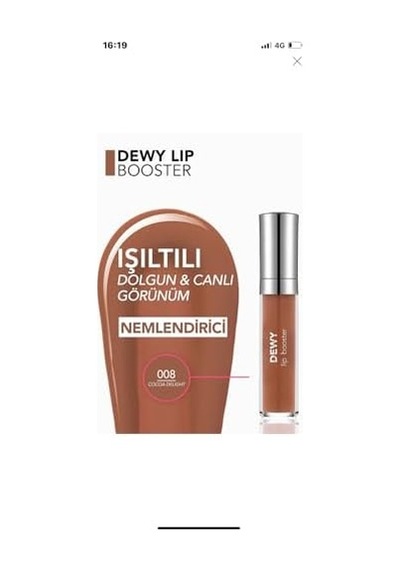 Dewy Lip Booster Dolgunlaştırıcı Etkili Yarı Transparan Dudak Parlatıcısı 0 24658919
