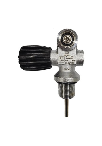 Kraken Tüp Vanası Tek Çıkış 3/4 M26 232bar Mat Siyah