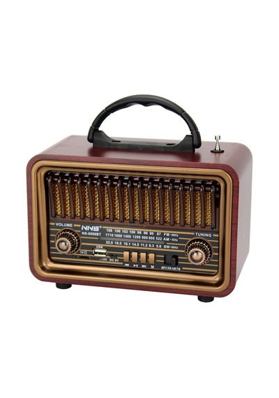 Taşınabilir Nostaljik Radyo Hoparlör Ns-8069bt Bluetooth Speaker Usb+tf Card+aux