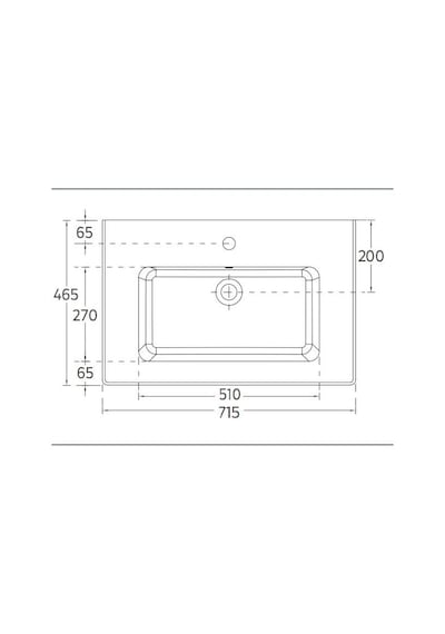 Isvea Sistemat Flat Lavabo 71 CM