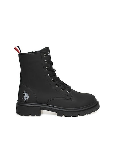 U.S. Polo Assn. Halles Rahat Sıcak Astar Fermuarlı Kadın Bot Siyah
