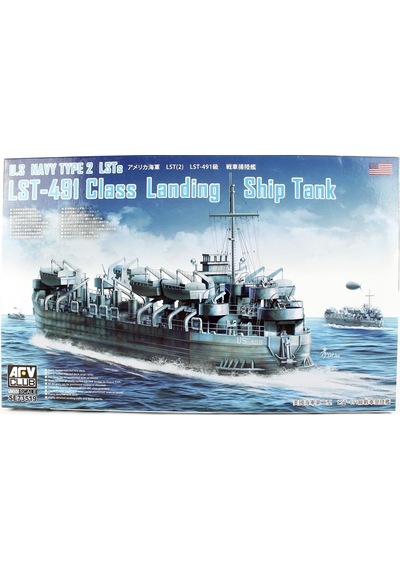Afv Club Se73519 1/350 Ölçek, Lst-491 Class Çıkartma Gemisi, Plastik Model Kiti