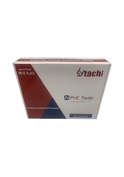 Hiitachi Ht2421fng 24+2+1 2 Uplink 1 Sfp 350w Poe Switch