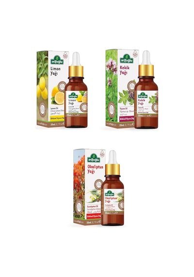 Arifoğlu Limon Yağı + Kekik Yağı + Okaliptus Yağı 3 x 20 ML