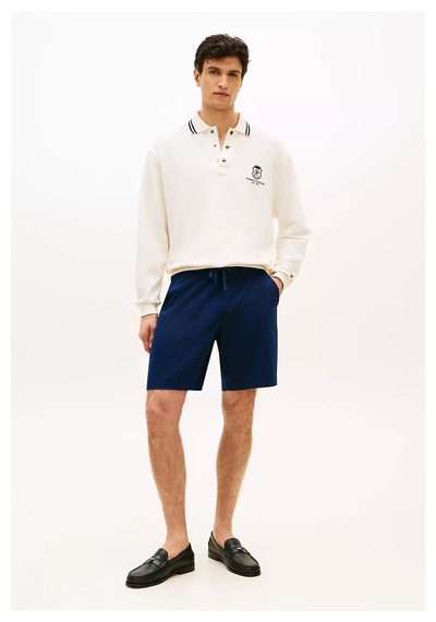 Tommy Hilfiger Erkek Regular Fit Esnek Pamuklu Örgü Kumaş Lacivert Şort