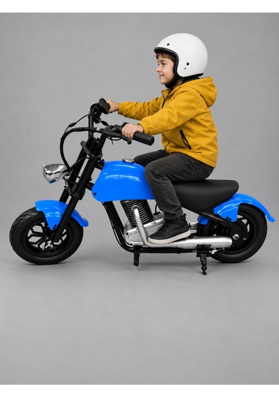 Elektrıklı Mini Chopper 36v 180w 3 Vites 12 Jant 5-9 Yaş Arası Uygundur. Mavi