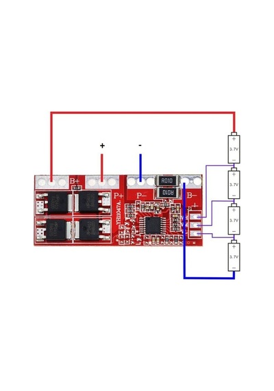 Hubstein 4s 30a 14.8v Lityum 18650 Bms Batarya Pil Şarj Koruma De