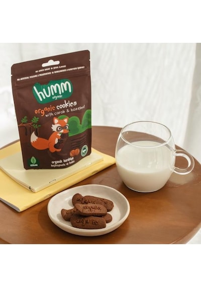 Organik Keçiboynuzlu Ve Fındıklı Vegan Kurabiye 55 Gr