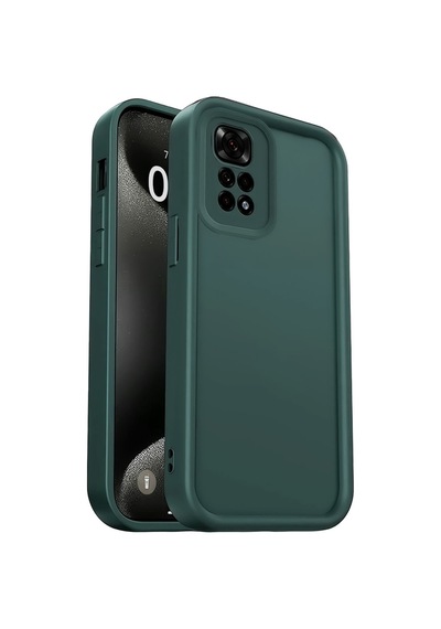 Redmi 10 2022 Kılıf Viera Silikon - Koyu Yeşil Bz8683140834708