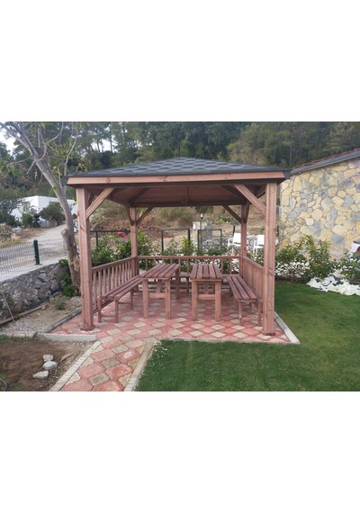 Şen Mobilya Pergola Bahçe Çardağı P069 Maun