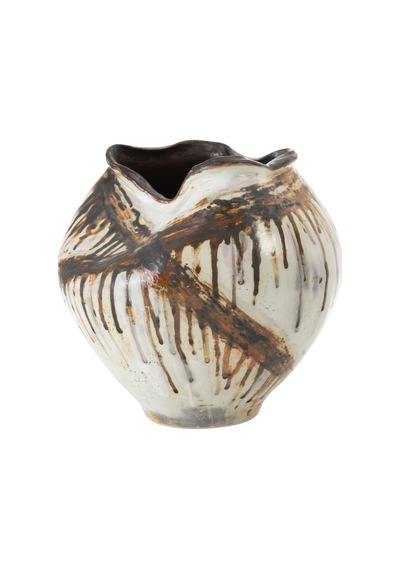 Mudo Home Themıs Vazo 27x25cm Kahverengi
