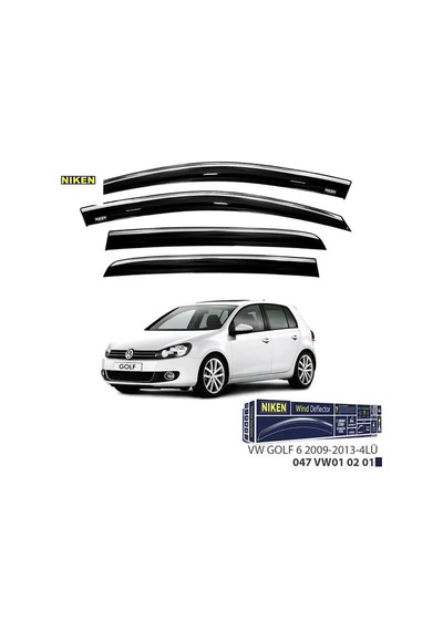 Kromlu Cam Rüzgarlığı Golf 6 2009-2013 4lü Nıken 047 Vw01 02 01