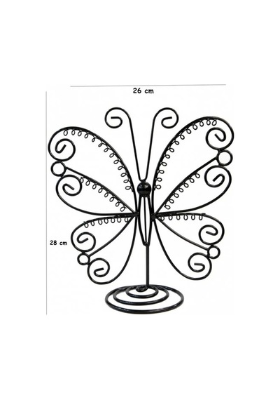 İthal Metal Siyah Renk 26x28cm Küpe Standı