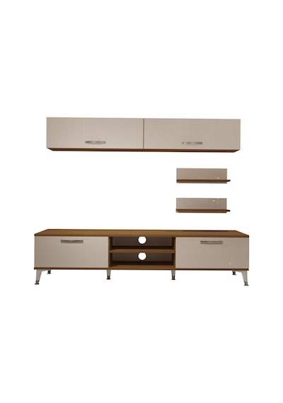 Decoraktiv Eko 5 Mdf Dvd Silver Tv Ünitesi Tv Sehpası Ceviz - Beyaz