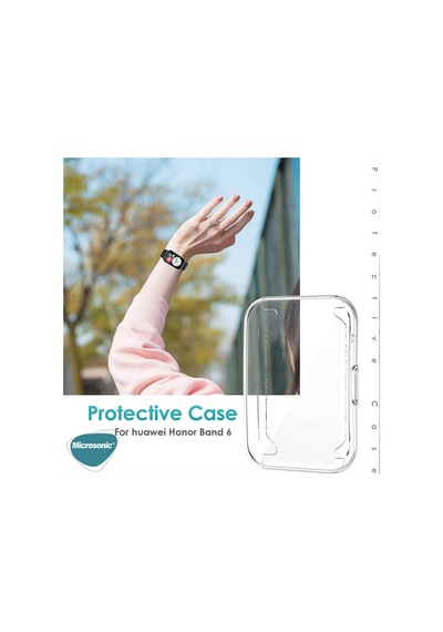 Microsonic Huawei Band 8 Kılıf 360 Full Round Soft Silicone