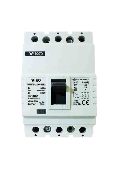 Viko VMF2-100-SN2 100A 3 Kutuplu 35kA Sabit Kompakt Şalter