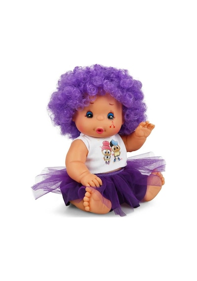 Afro Kıvırcık Renkli Saçlı  Bebek