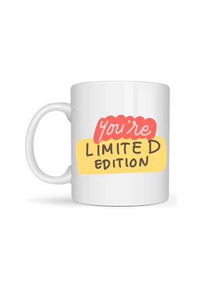 You Re Limited Edition "sen Eşsizsin" Yazılı Porselen Kupa Model 152 Motivasyon Temalı, Özel Tasar