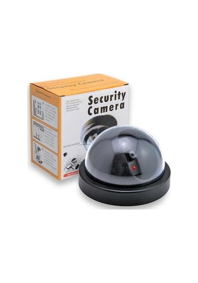 4 Adet Led Işıklı Dome Kamera Taklit_Sahte_Tavan Caydırıcı Kamera