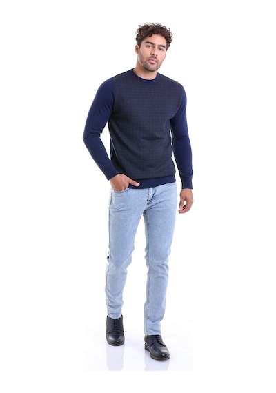 Hatemoğlu Erkek Lacivert Regular Fit Yünlü Desenli Bisiklet Yaka Lacivert (556720325) Lacivert Hatemoğlu Erkek Lacivert Regular Fit Yünlü Desenli Bisiklet Yaka Lacivert (556720325) Lacivert