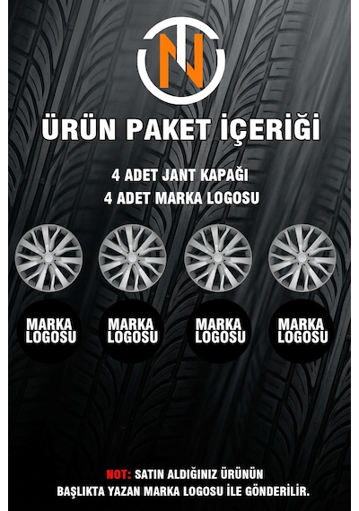 Dacia Duster 16 İnç Jant Kapağı Takım Gri G116