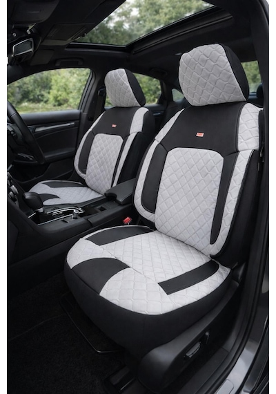 Renault Megane 1 Coupe 1998-2003 Aracınıza Uyumlu Arkalı Önlü Takım Oto Kılıfı - Efesum Gri
