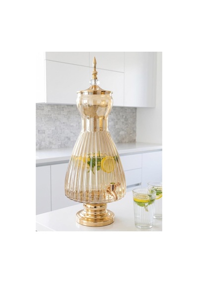 Cam Sebil - Yağlık, Şerbetlik, Sürahi - 6 Litre, 50 Cm-5