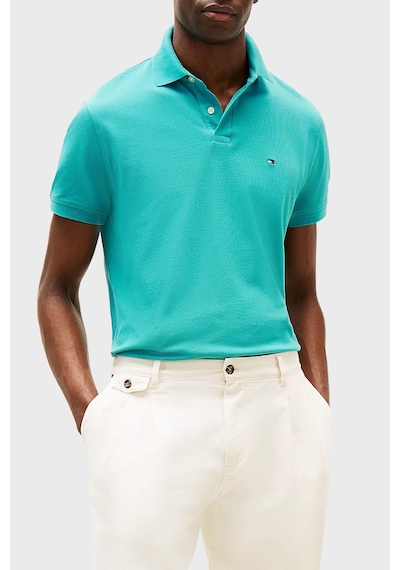 Tommy Hilfiger Erkek Polo Yaka T Shirt Mw0mw17770 M0c Yeşil Yeşil