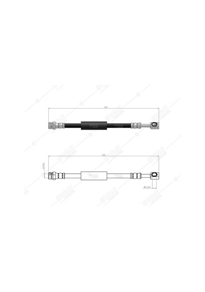 SVAC 100273 Arka Sol Fren Hortumu Q7 16- Q8-Touareg 18-