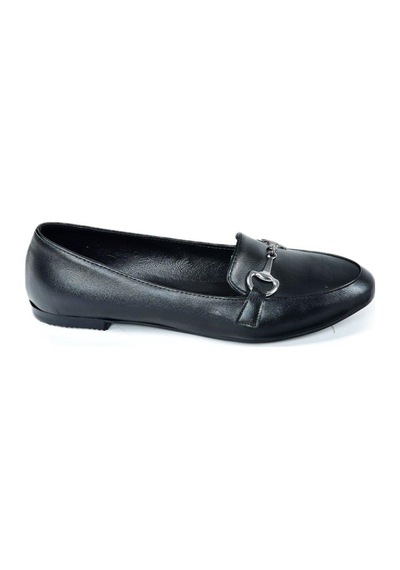Fox Shoes Y290110009 Siyah Toka Detaylı Günlük Kadın Babet Siyah