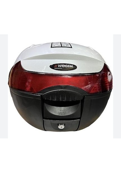 Wogen 33 Litre Premium Sırt Dayamalı Motosiklet Çantası - Beyaz Karbon - 1401 023 Beyaz