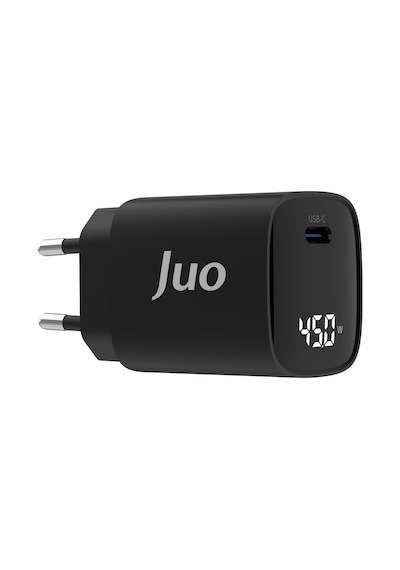 Juo 45W Gan Led Ekranlı Type-C PD Şarj Cihazı Apple Uyumlu iPad & Android & Notebook Şarj Aleti