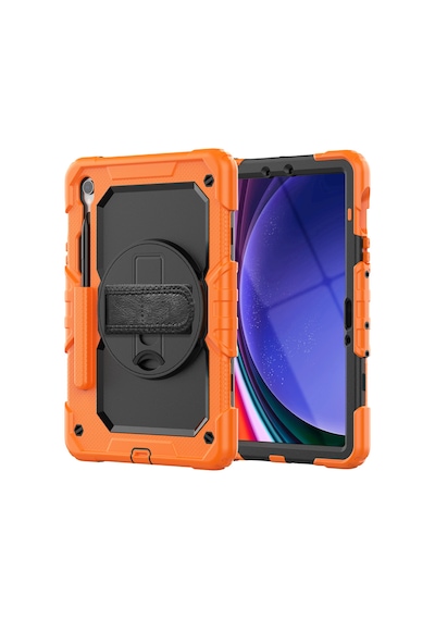 Newface - 737 - Samsung Galaxy Uyumlu  X510 Tab S9 Fe 11 Kılıf Amazing Tablet Kapak - Muratech - - Turuncu