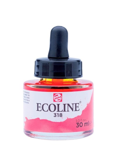 Ecoline Sıvı Suluboya 30 Ml. 318 Carmine Karışık, Çok Renkli